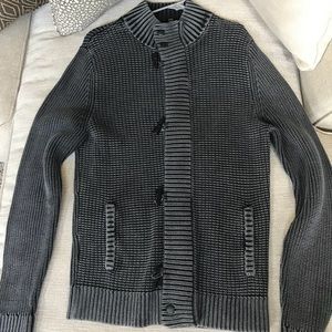 Express Grey Zip up Sweater